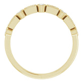 14K Yellow 1/4 CTW Natural Diamond Anniversary Band